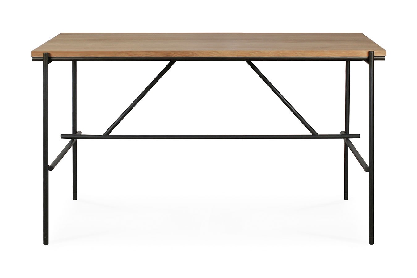 Teakholztisch Oscar Metall B 140 cm
