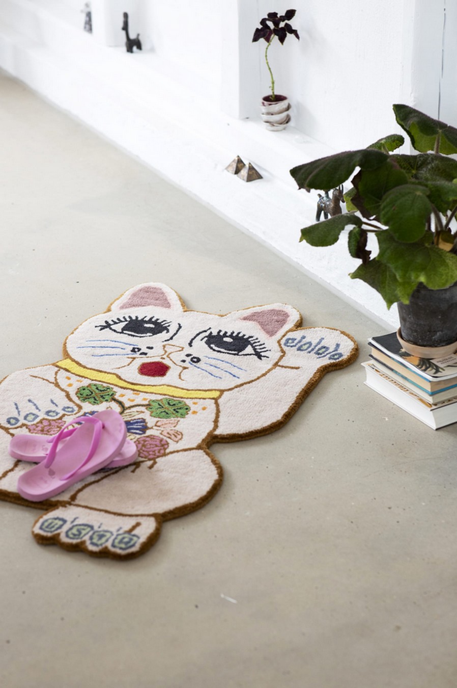 Teppich Lucky Cat creme