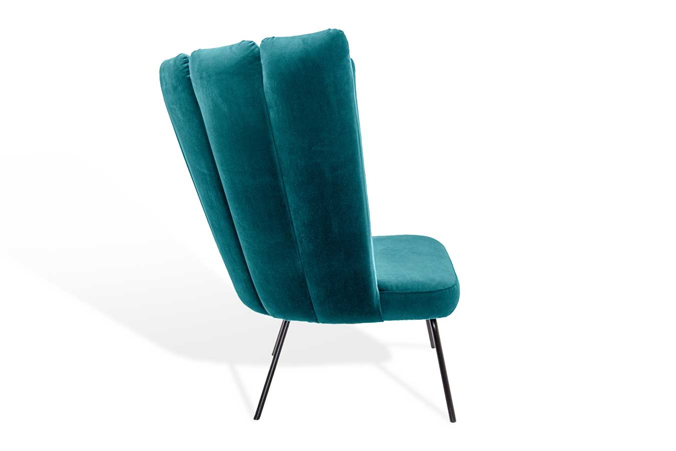 Sessel Gaia Calice Samt petrol