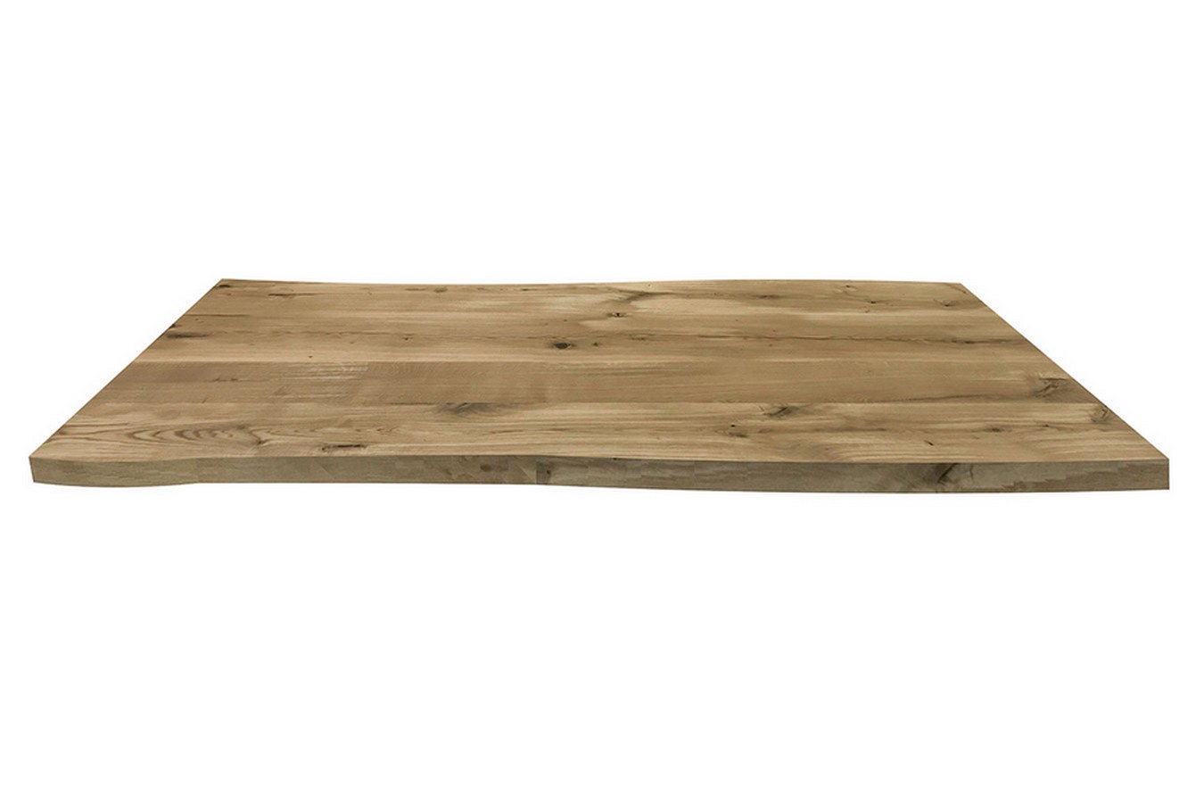 Tischplatte 6,5 cm Asteiche massiv organische Kante ab 60 cm konfigurierbar