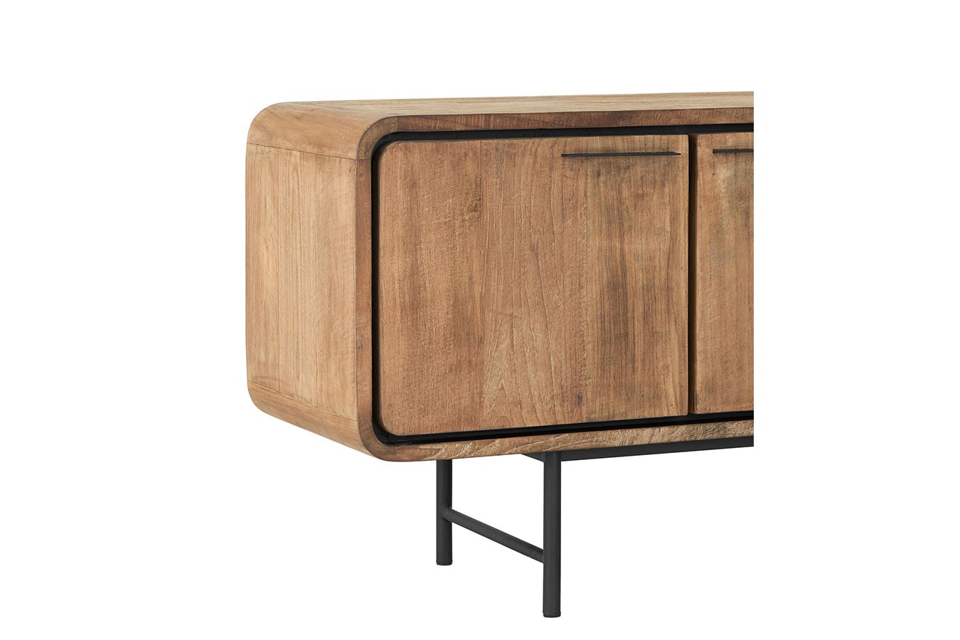 TV-Board auf Fuß Evo Teak B 225 cm