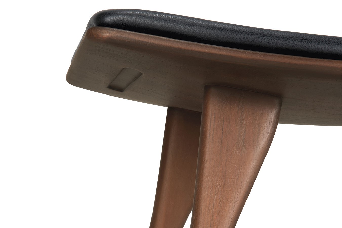 Sitzhocker Osso Teak gepolstert