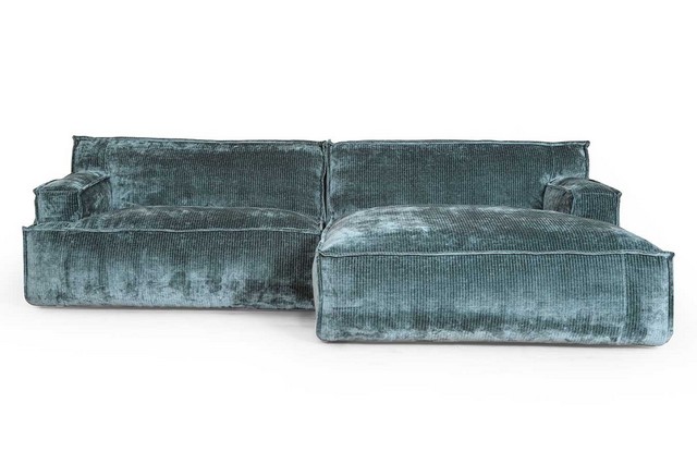 Ecksofa Plantes Cord petrol