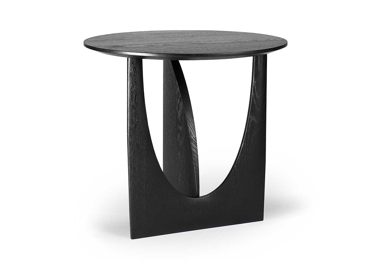 Beistelltisch Geometric Eiche schwarz