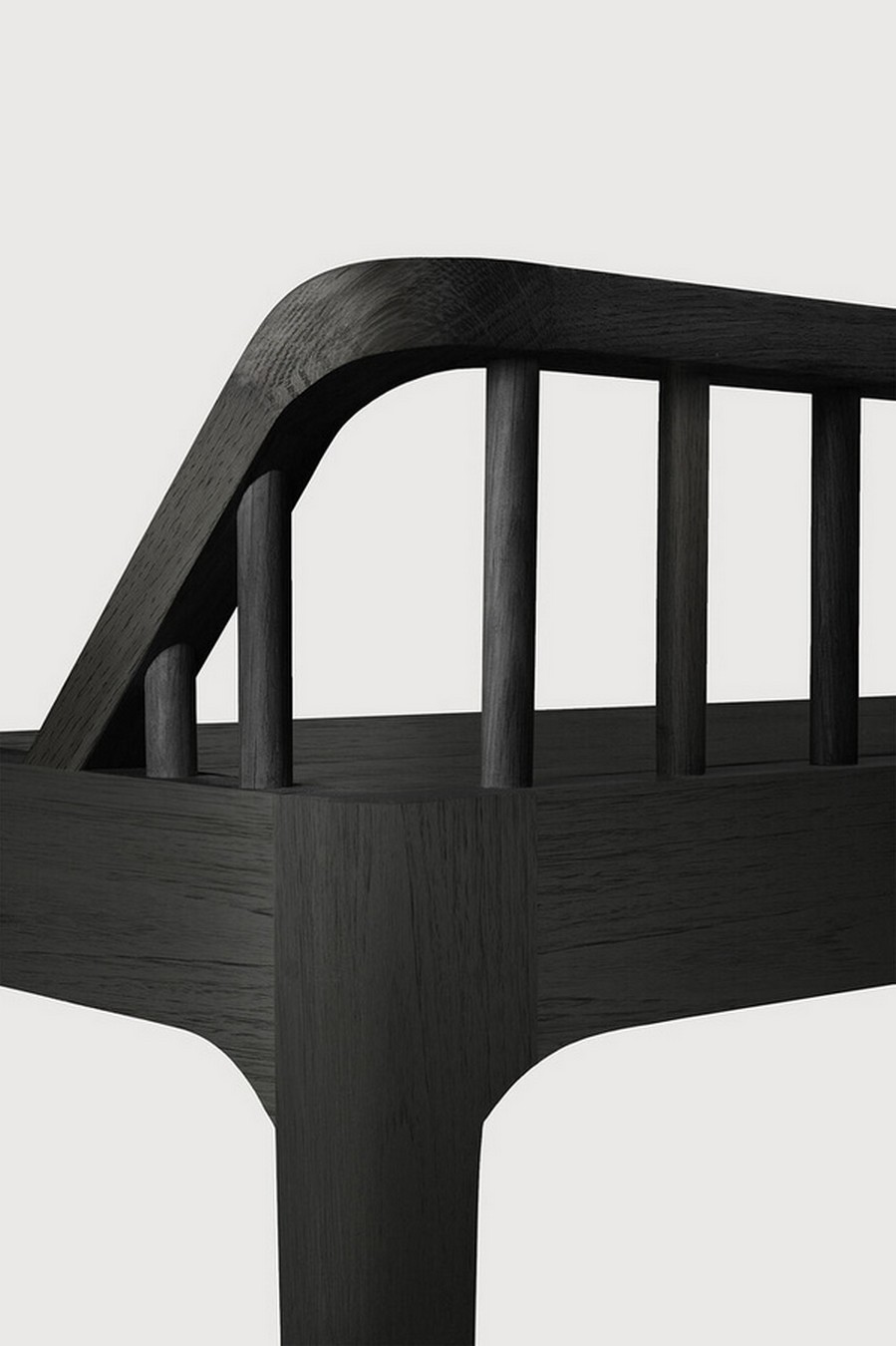 Sitzbank Spindle Eiche massiv schwarz