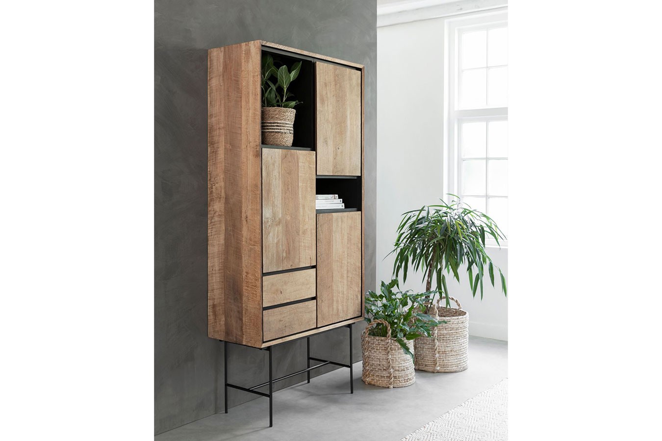 Regal Metropole Teak H 210 cm