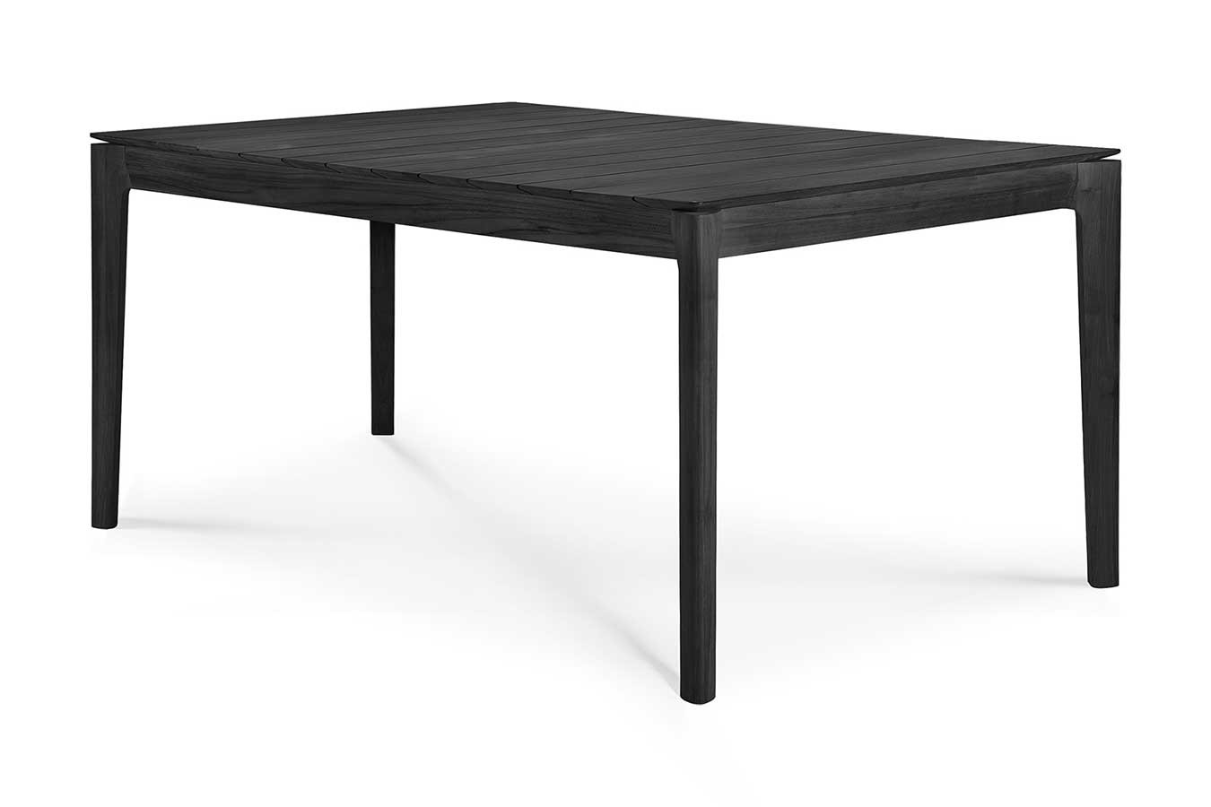 Outdoortisch Bok Teakholz schwarz 162 cm