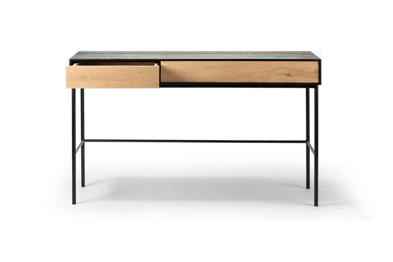 Schreibtisch Blackbird Eiche massiv B 127 cm