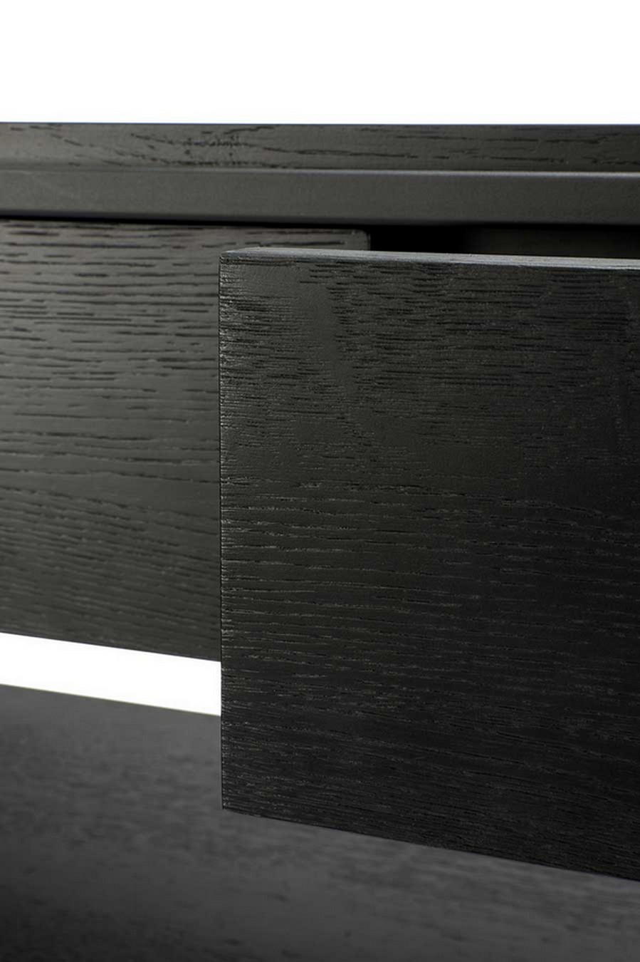 Konsolentisch Monolith Eiche schwarz B 122 cm