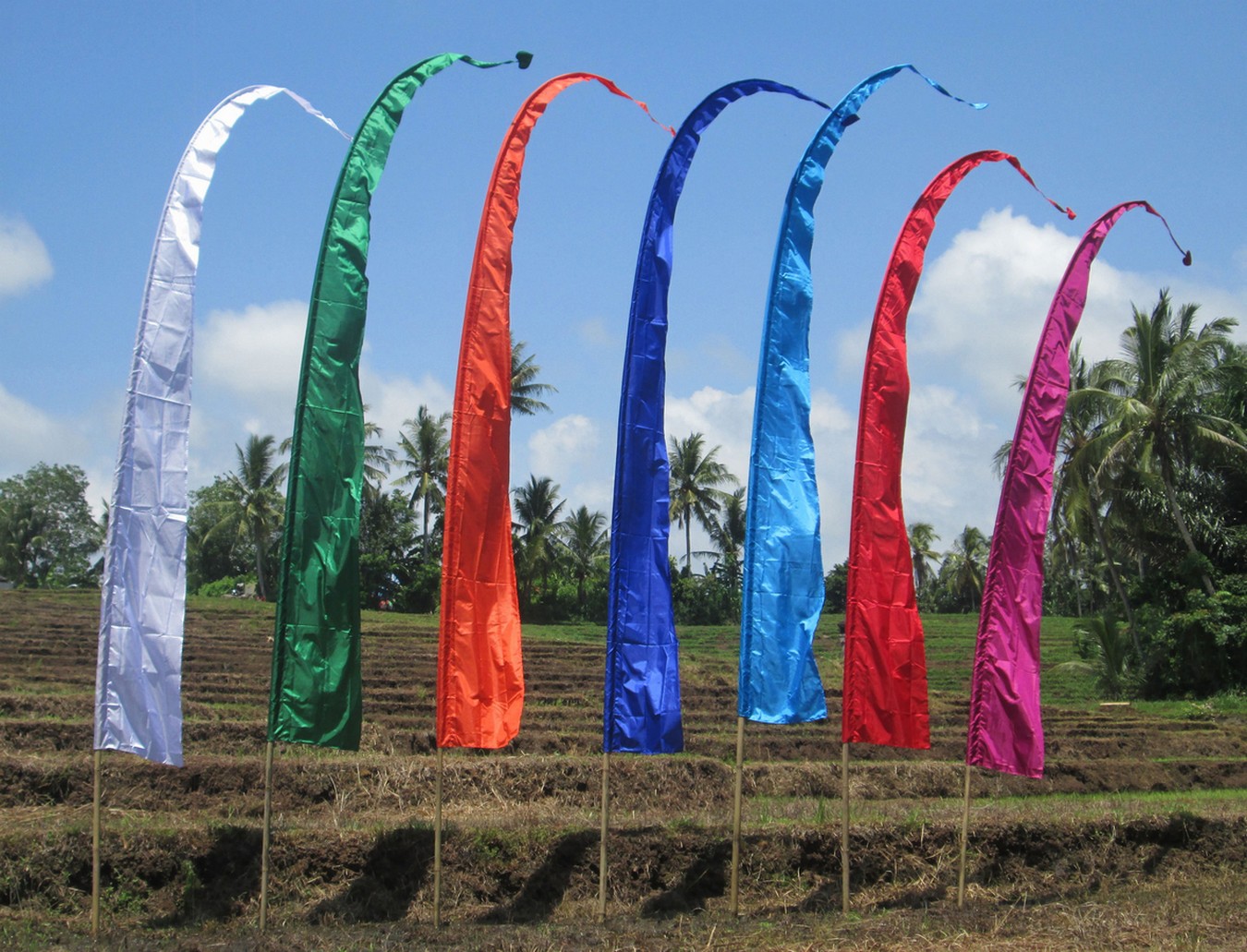 Bali Fahne Sanur 6 Meter gelb