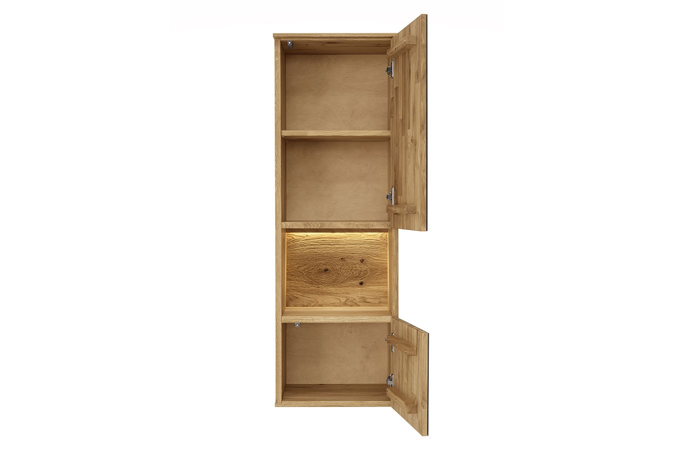 Hängevitrine Benni Wildeiche H 122 cm