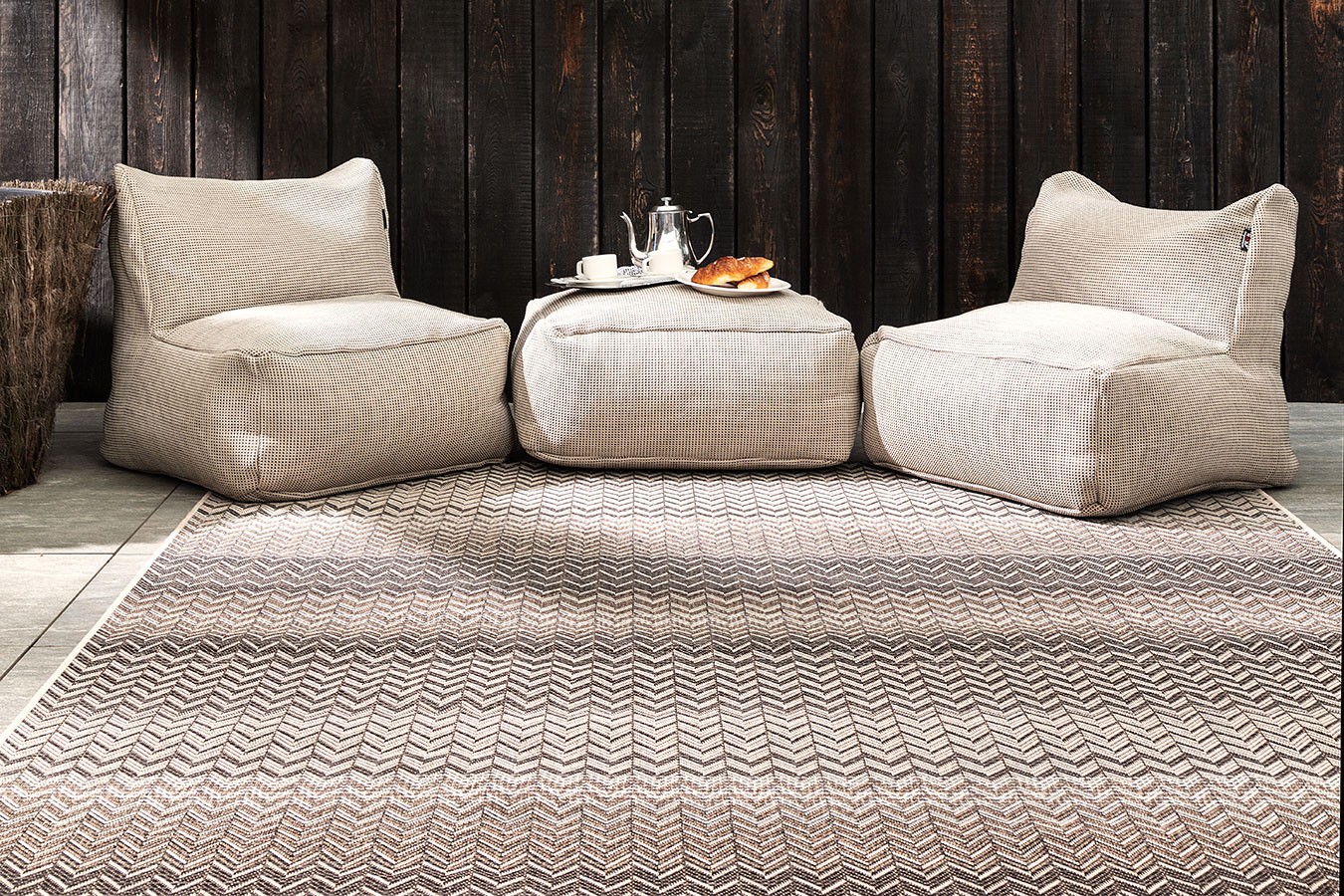 Roolf Living Outdoorteppich Ziggy beige B 230 cm