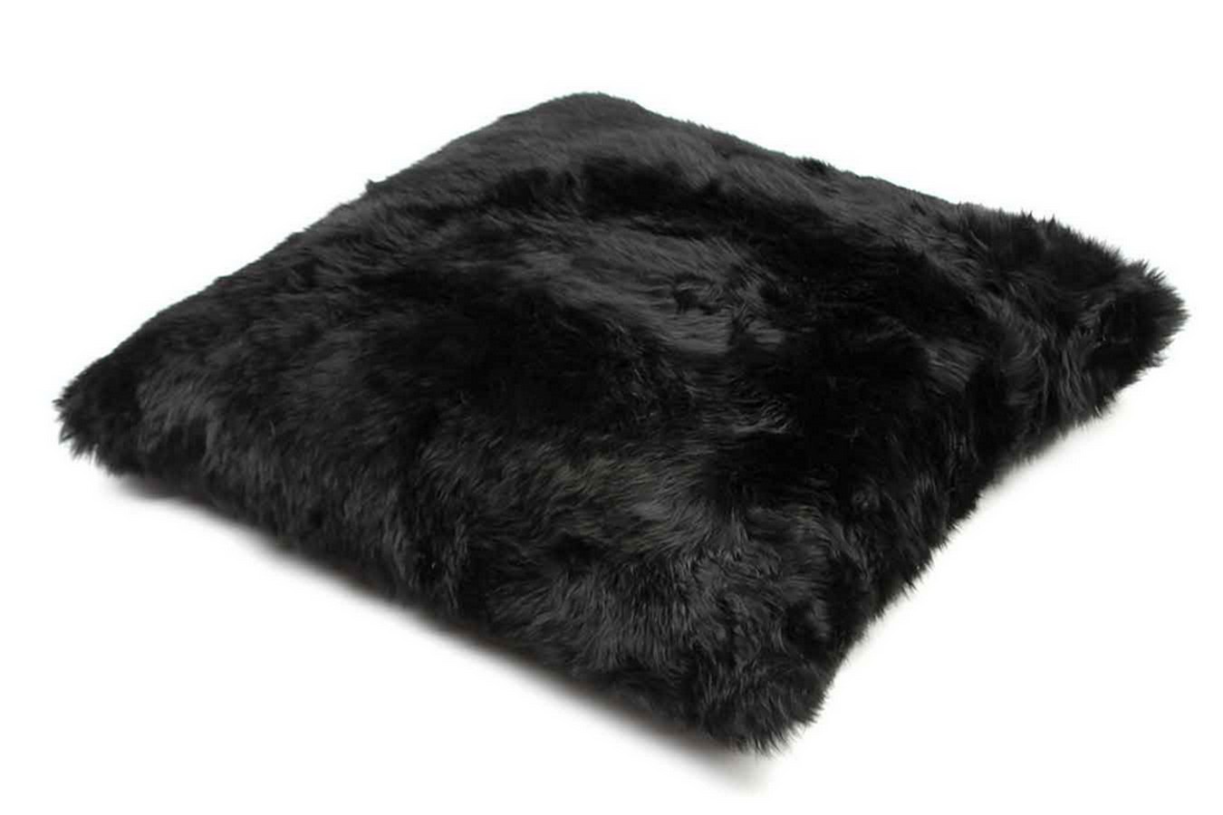Flax Fellkissen schwarz 40x40cm