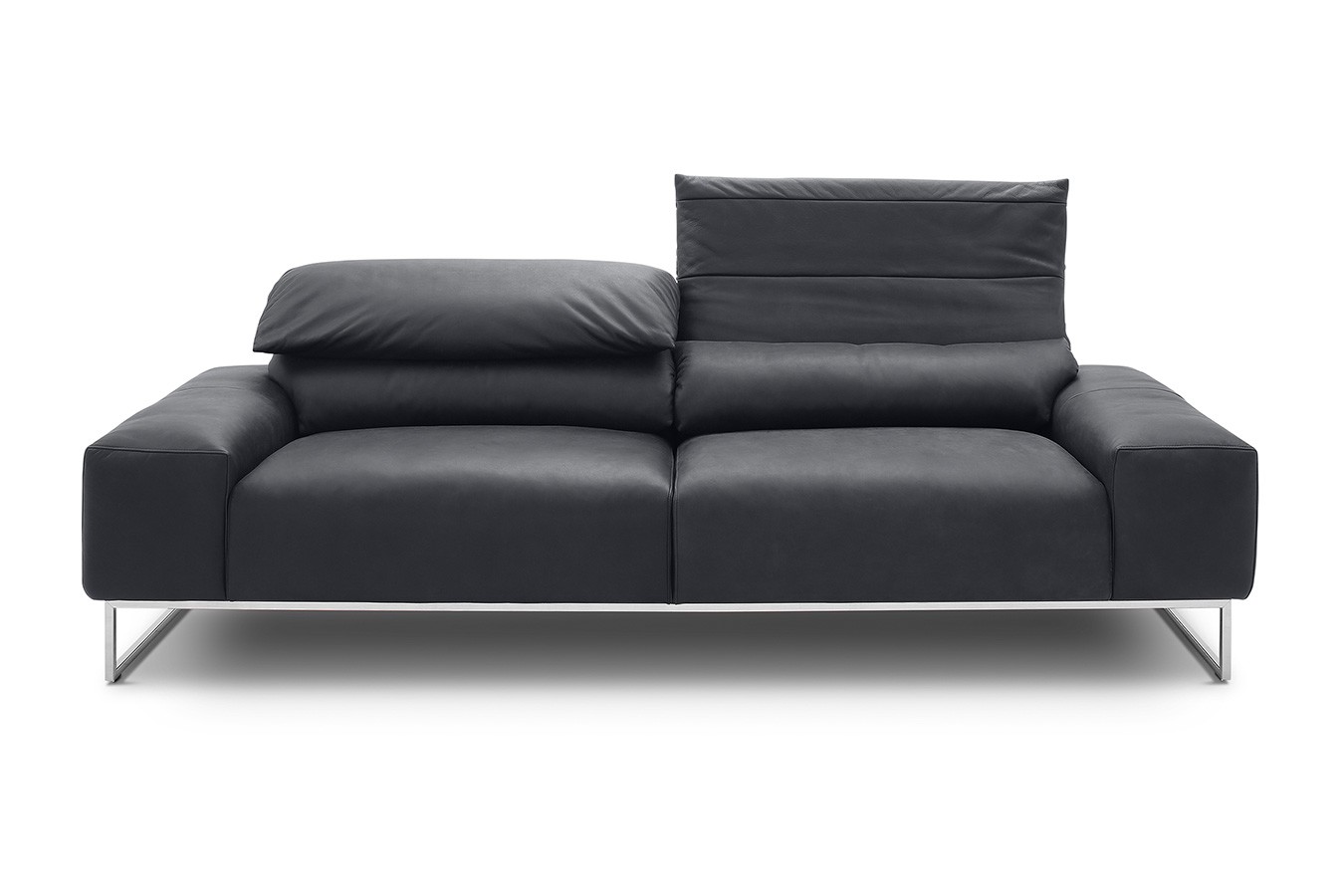 2-Sitzer Samara Leder schwarz