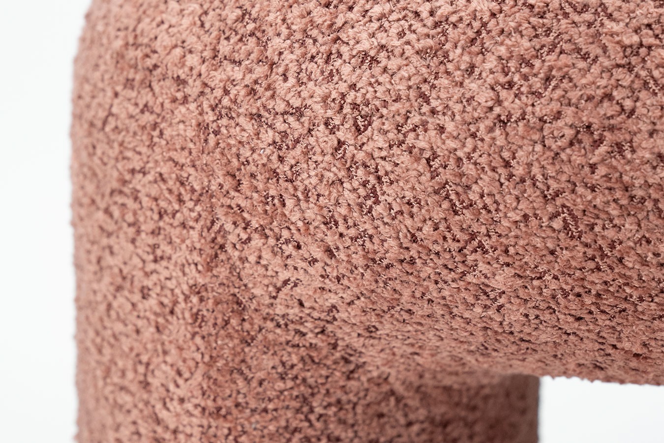Hocker Loop Boucléstoff rosa