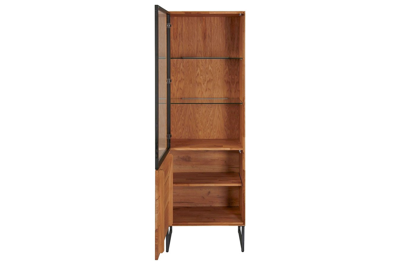 Vitrinenschrank Stirling Eiche B 62 cm