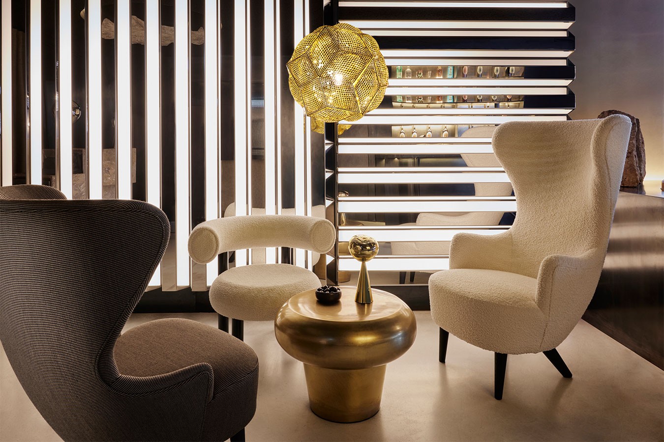Tischlampe Melt Gold