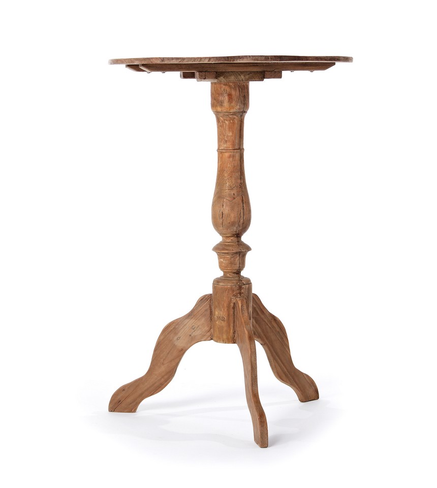 Beistelltisch Massivholz rund D 50 cm