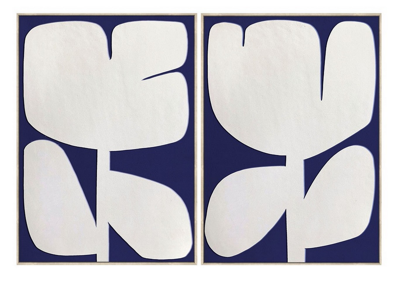 Tulip Wandbild Tulip blau 2er Set