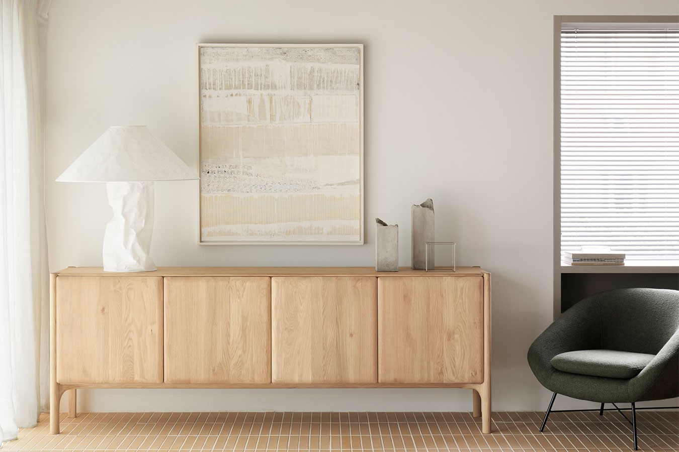 Anrichte PI Eiche natur B 230 cm