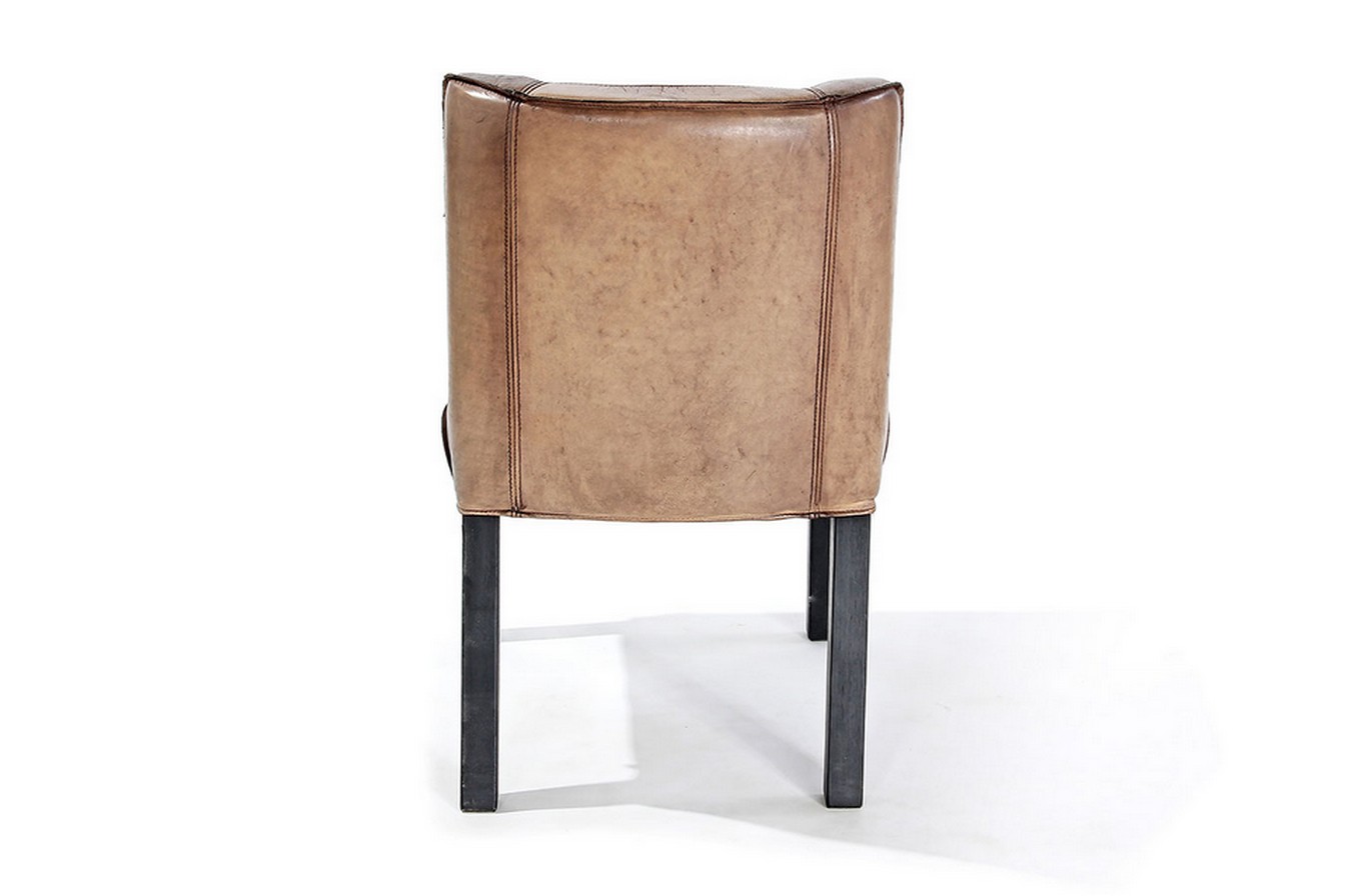 Fily Stuhl Leder/Holz olive