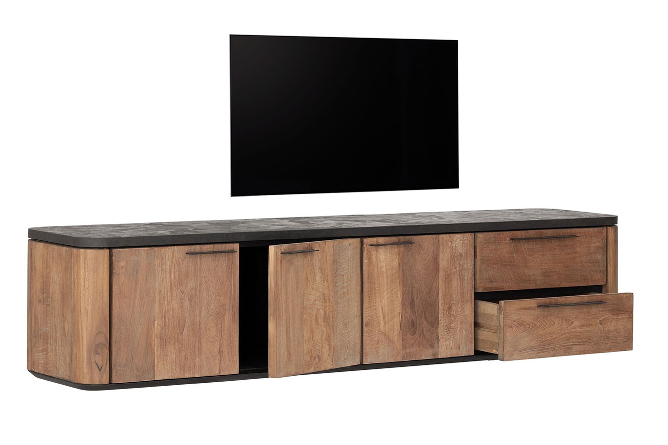 TV-Board Soho hängend Teak B 190 cm