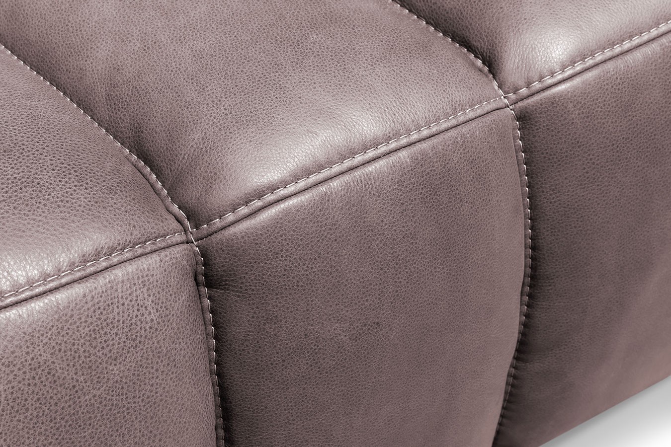 Hocker Bella Leder braun B 105 cm