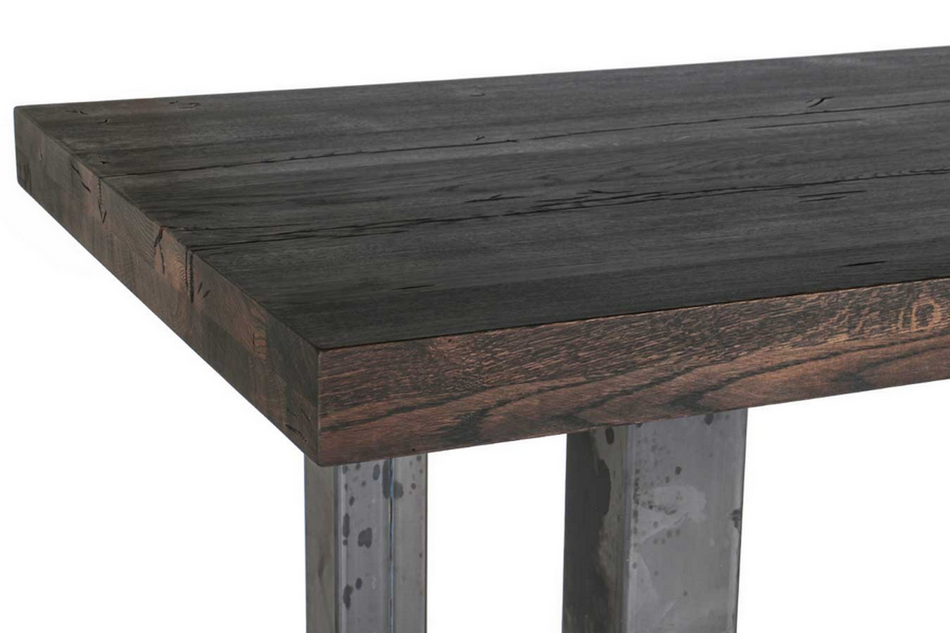 Bartisch astige Eiche Massivholz gerade Kante 230*85*108 cm