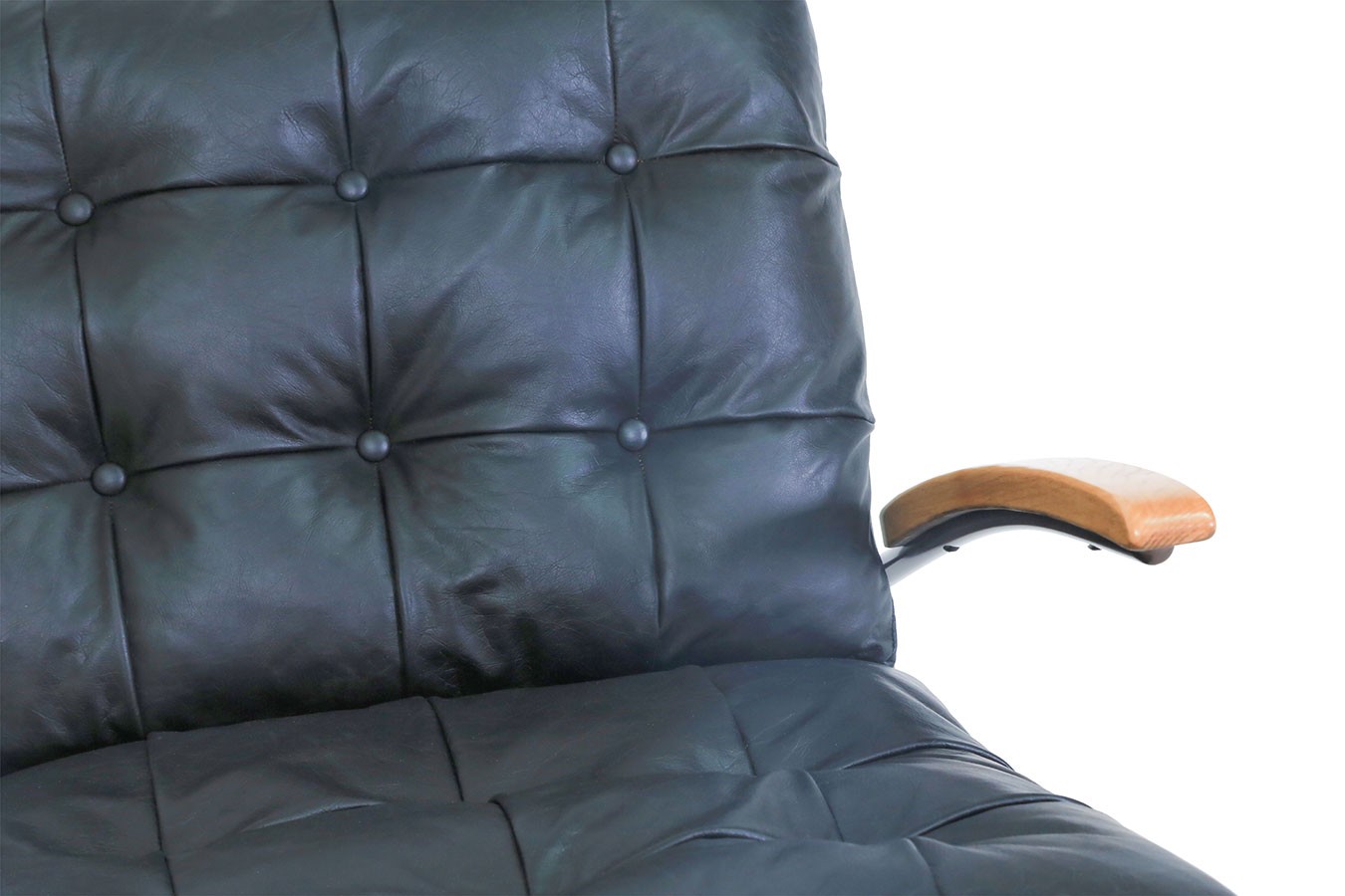 Designsessel Chester Leder schwarz