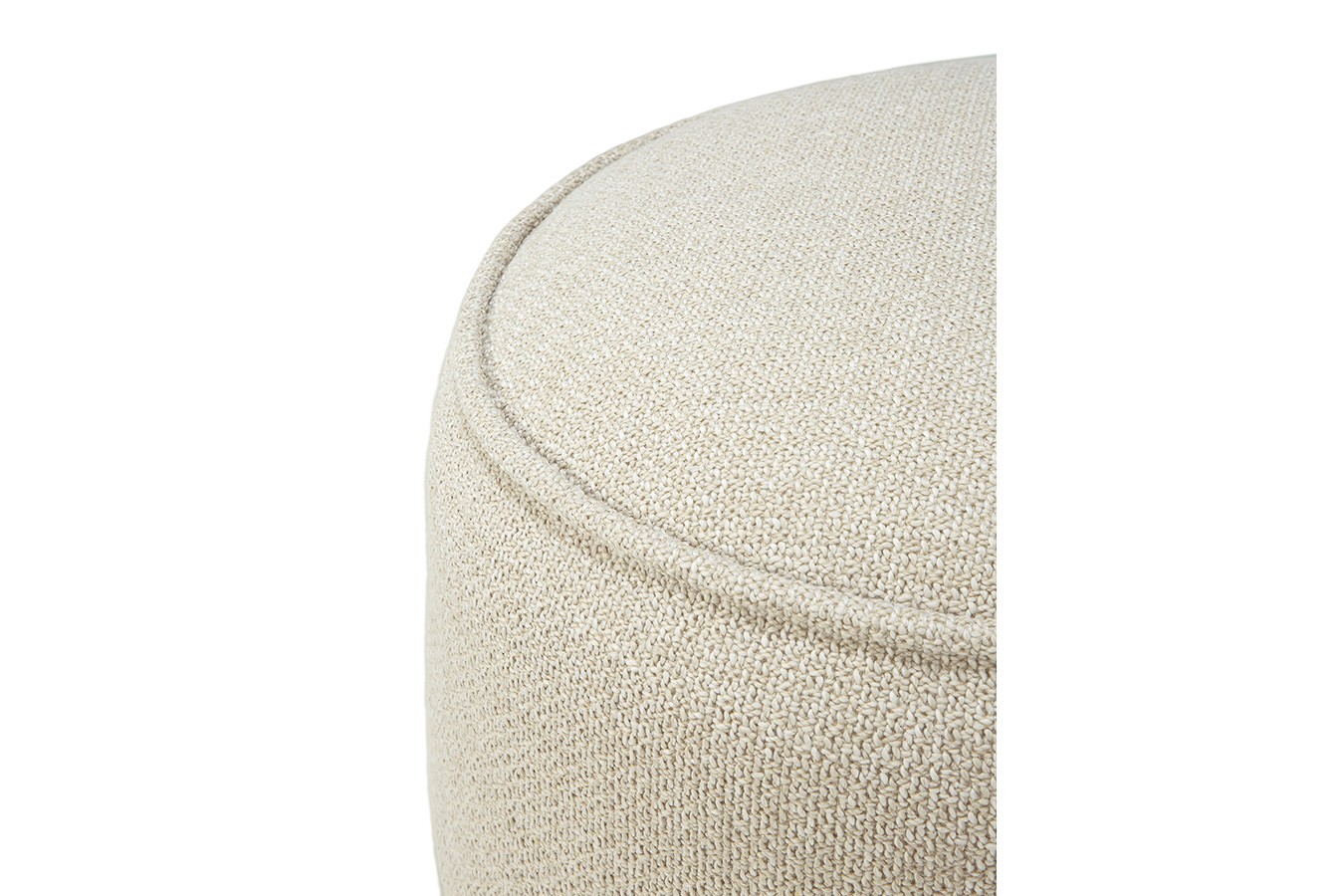 Outdoor Sitzhocker Donut rund natur