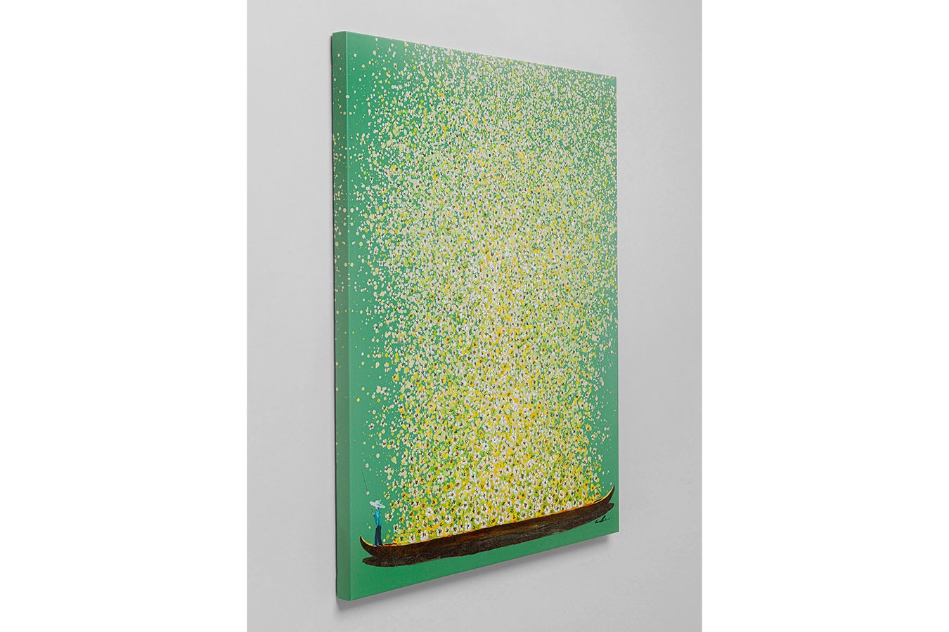 Bild Flower Boat grün 100x80 cm