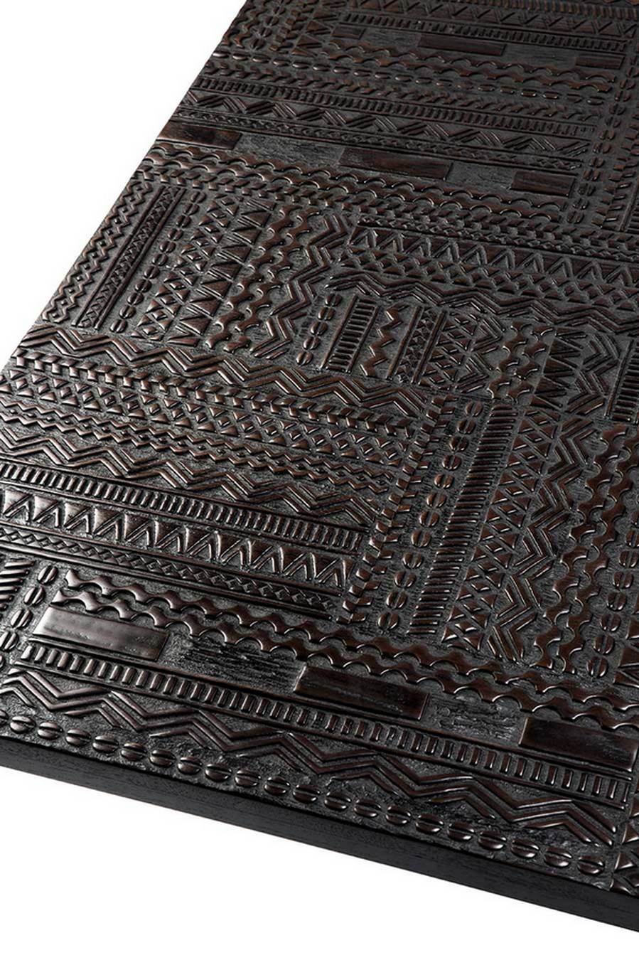 Couchtisch Tabwa Teak massiv schwarz B 170