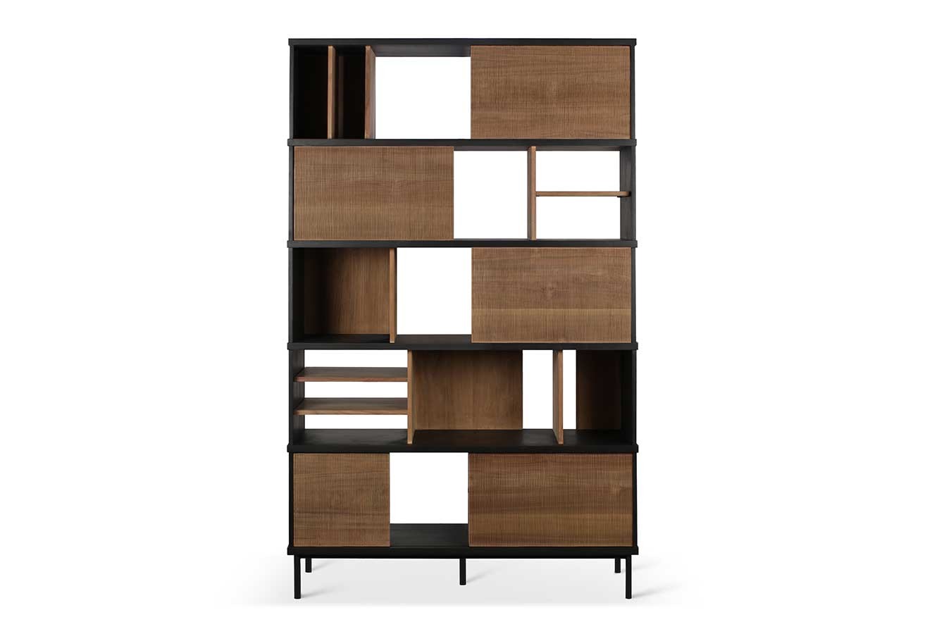 Regal Oscar Teak massiv H 195 cm