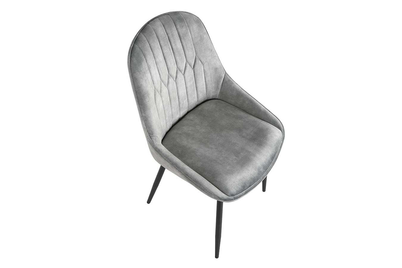 Stuhl JUL Samt Vintage grau