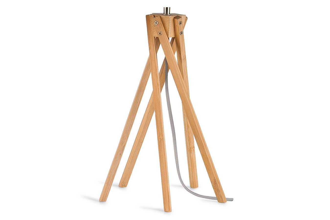 Tischlampe Kilimanjaro Bambus Textil schwarz