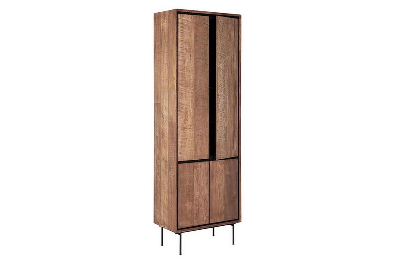 Schrank Metropole Teak Metall 210x70 cm
