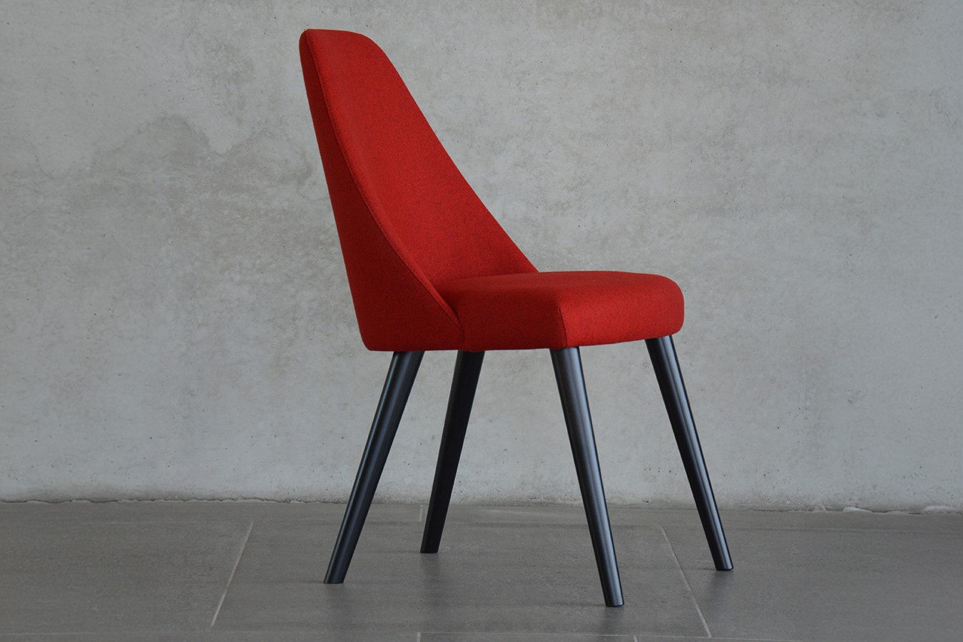 Esszimmerstuhl Flaminia Stoff rot
