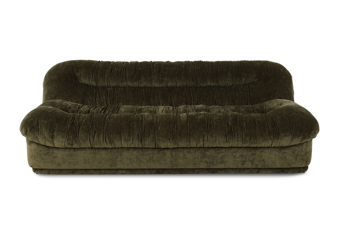 Sofa Savigny 3-Sitzer Chenille grün