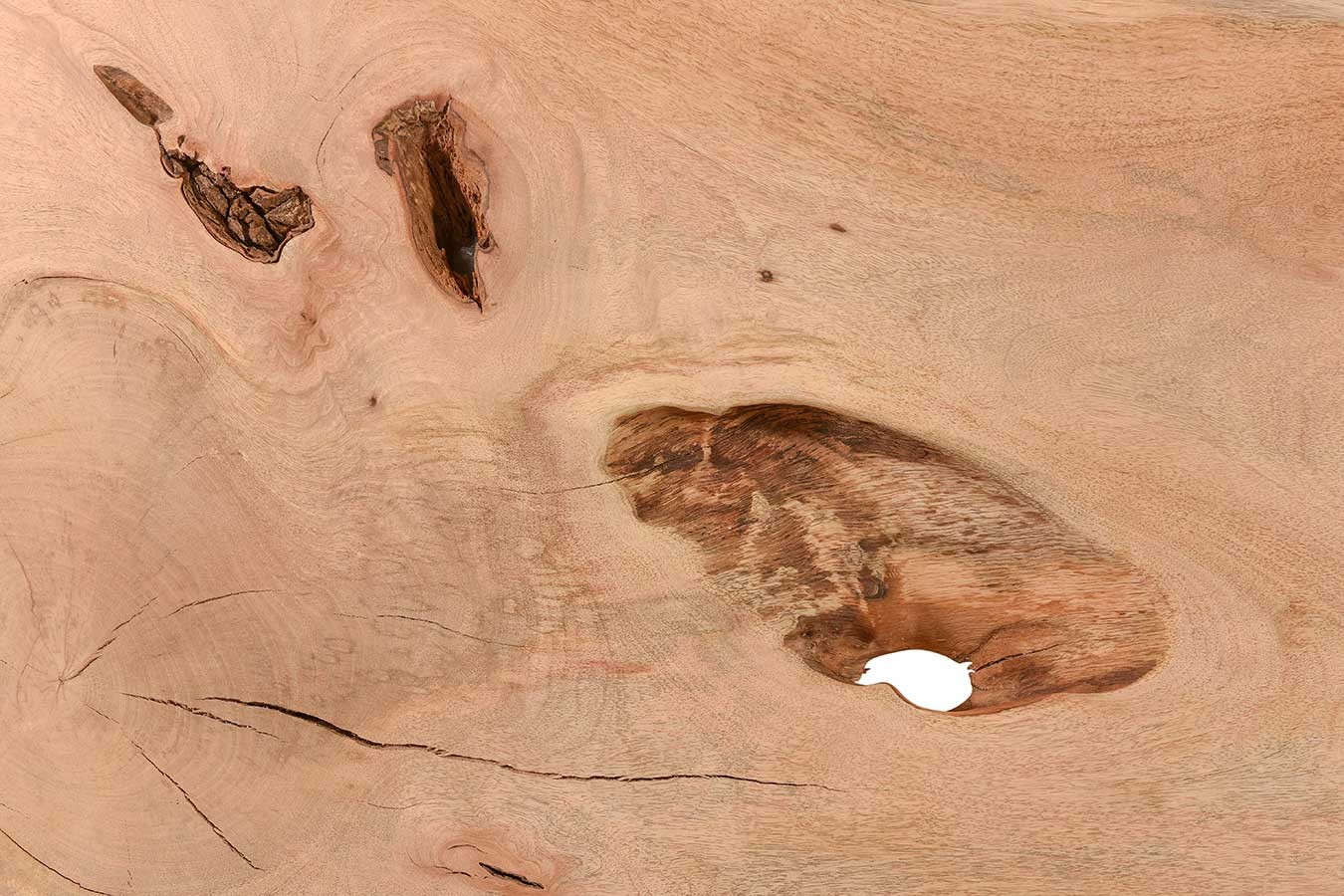 Tischplatte Mango Massivholz Monolith 100 cm