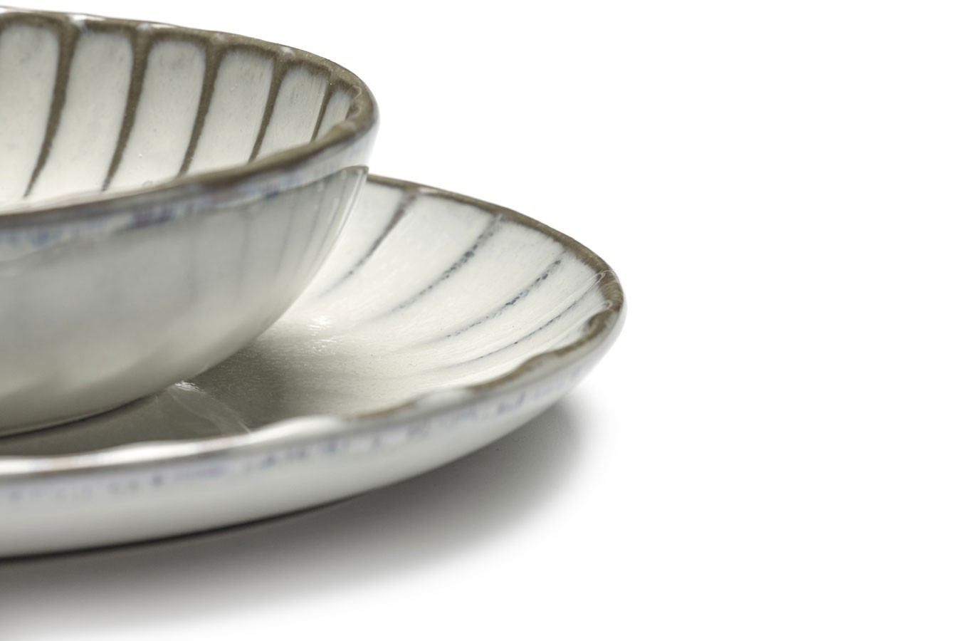 Servierschale Inku oval weiss klein