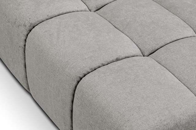 Ecksofa Cube Stoff dunkelgrün grau