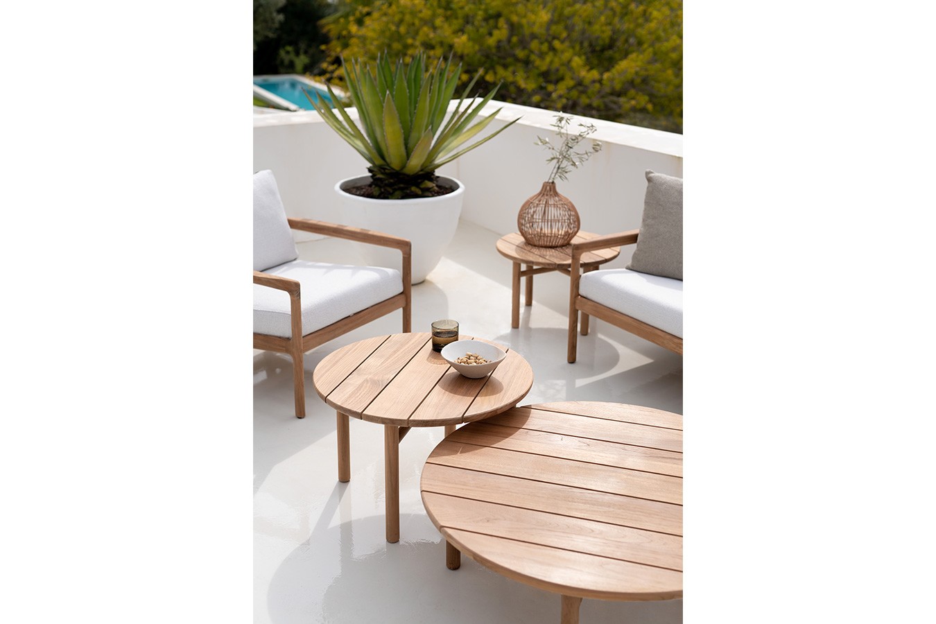 Outdoor Beisteller Quatro Teak natur