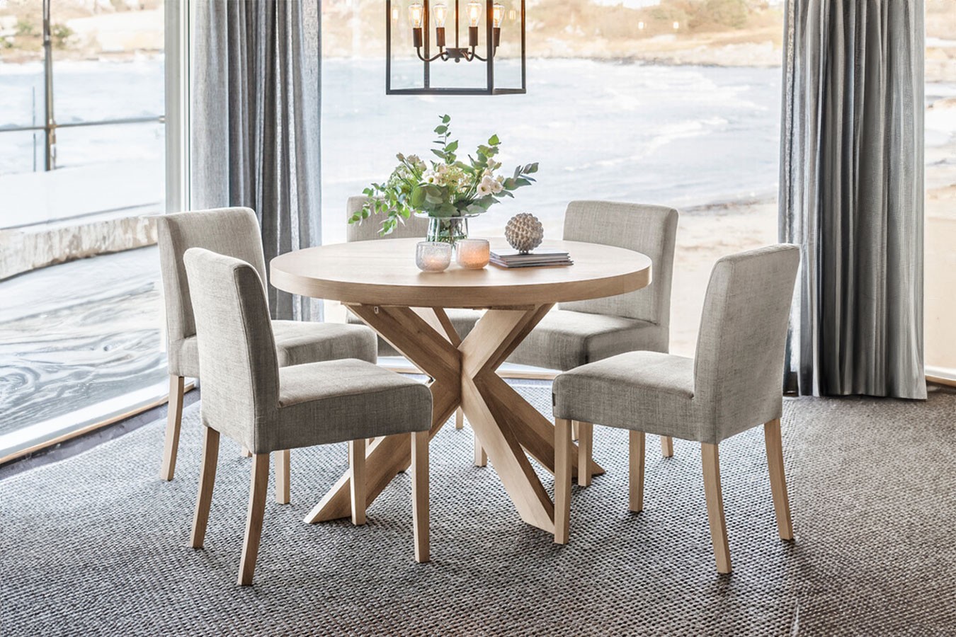 Ausziehtisch Nobel Furnier D 120 cm