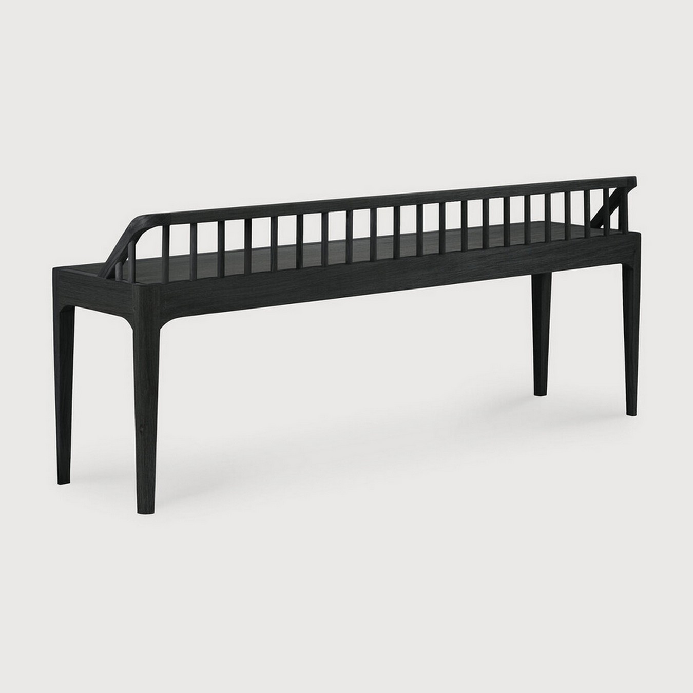 Sitzbank Spindle Eiche massiv schwarz