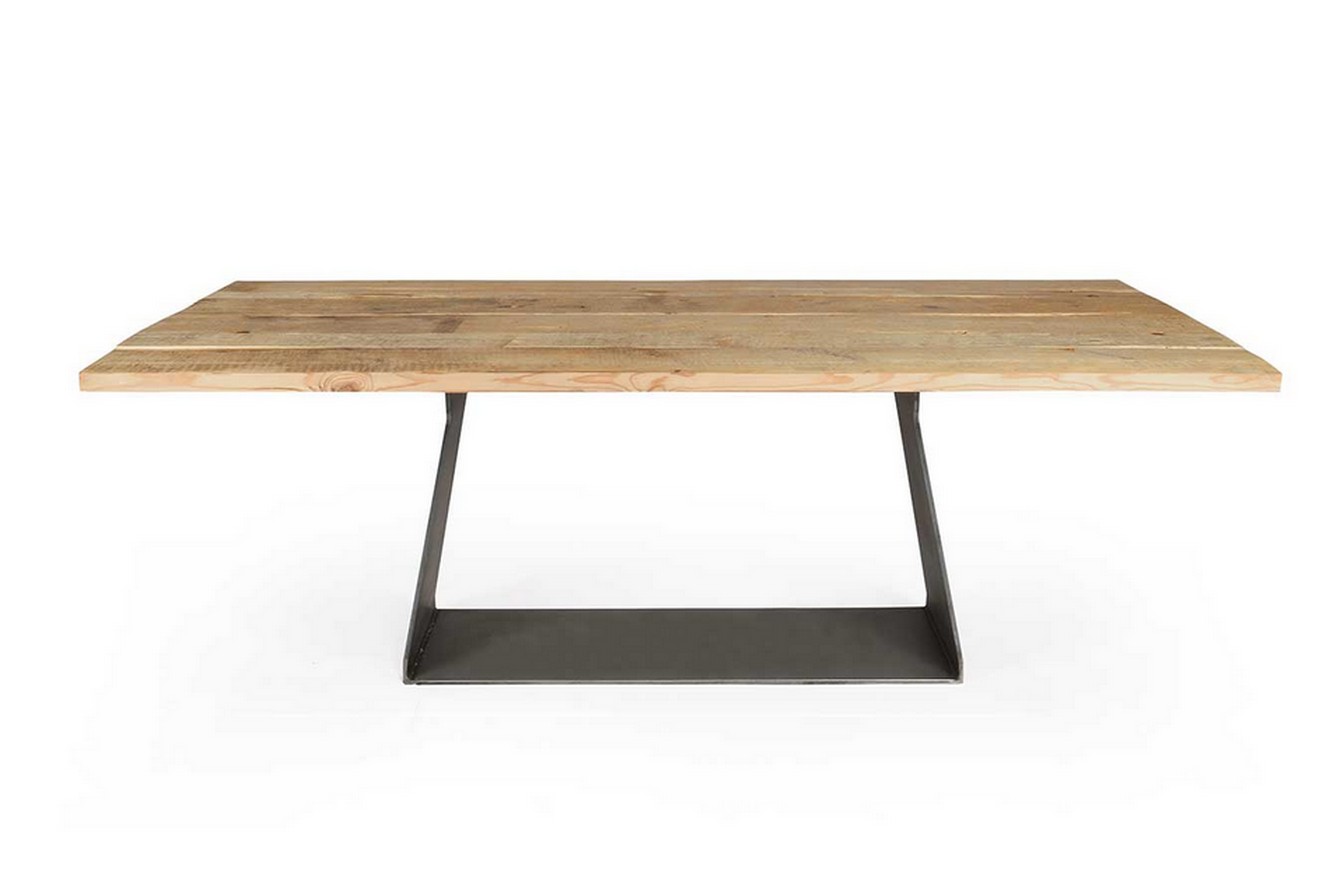 Esstisch Pine Alt Kiefer Stahlfuss 220*100 cm