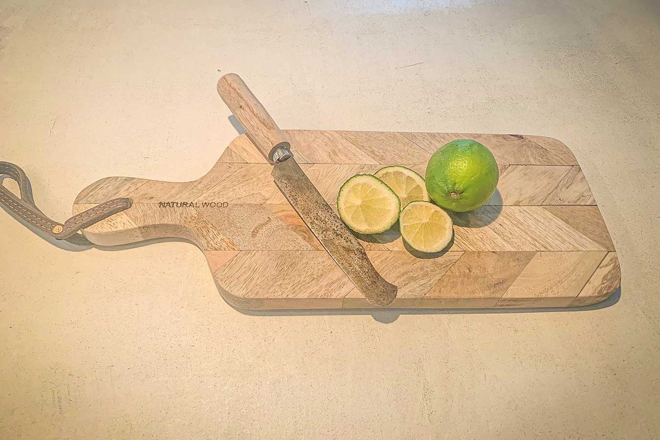 Schneidebrett Holz l 56 cm