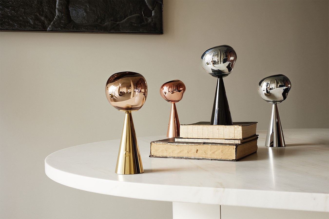 Tischlampe Melt Gold