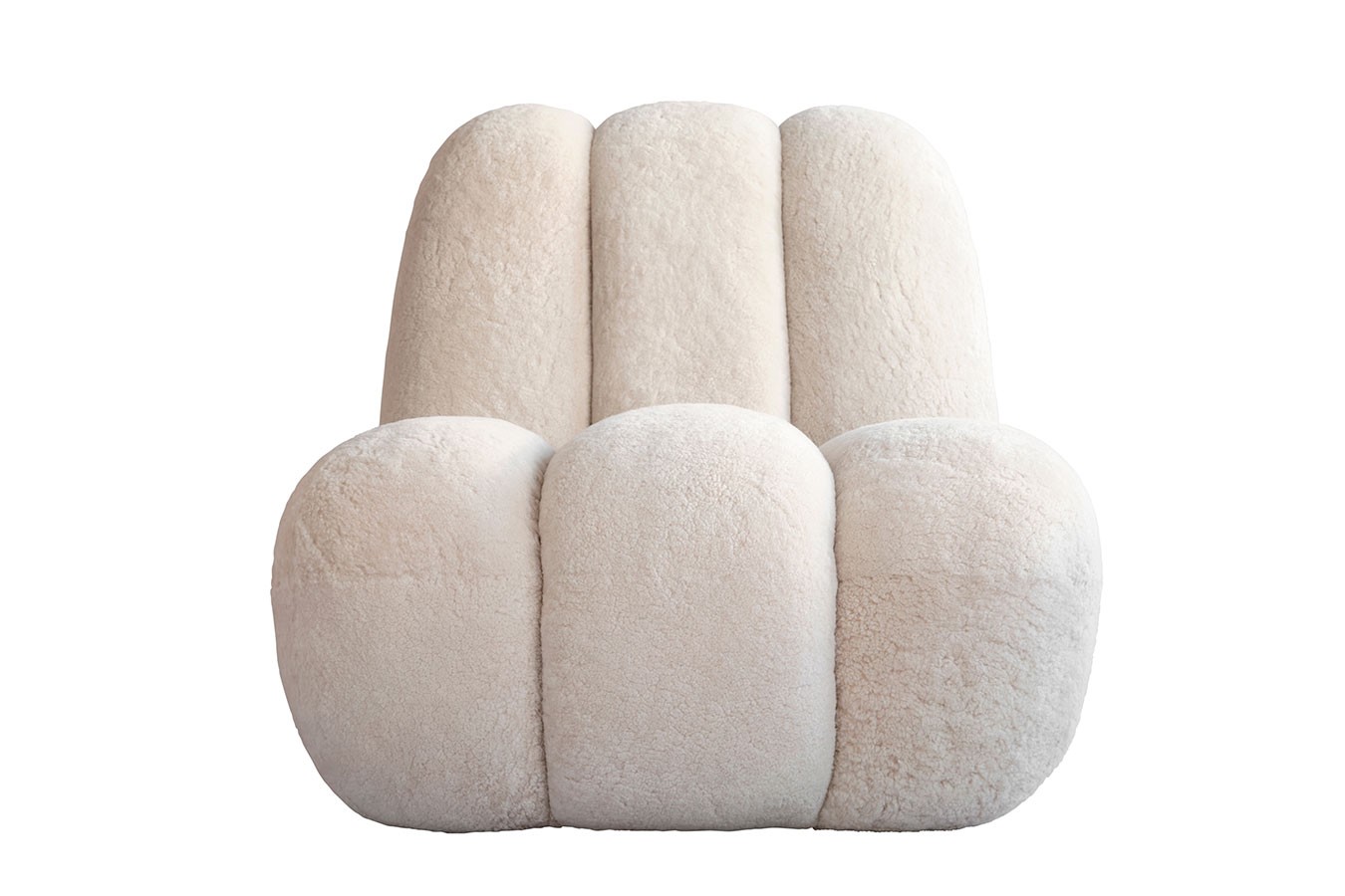 Lounge Sessel Toe Sheepskin beige