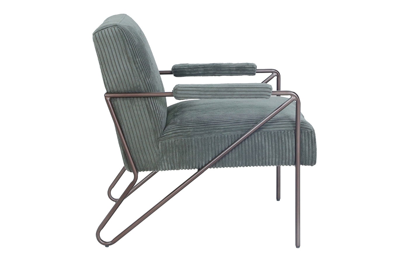 Loungesessel Marco Havana Cordstoff olivgrün