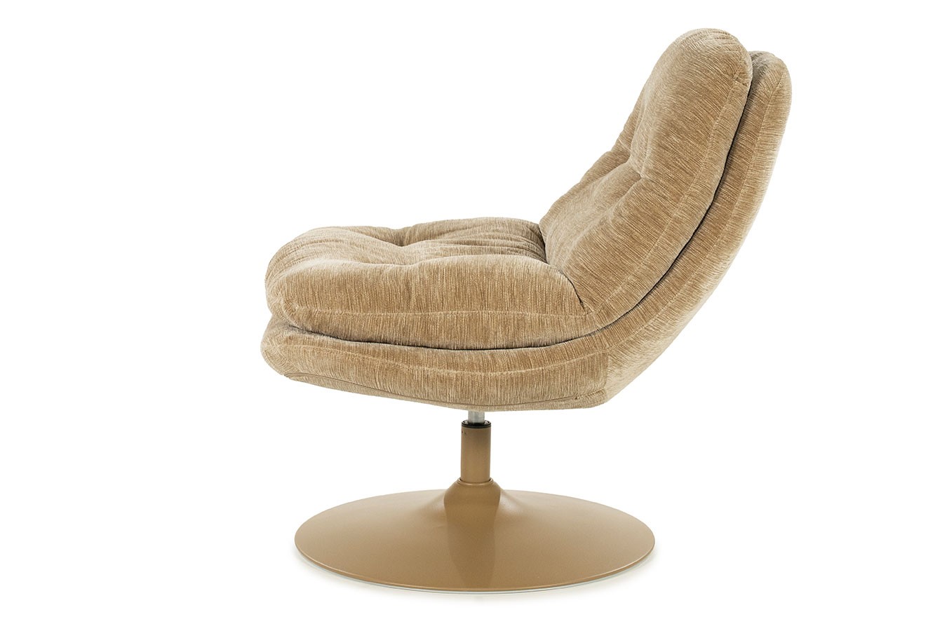 Drehsessel Tomba Velvet hellbraun